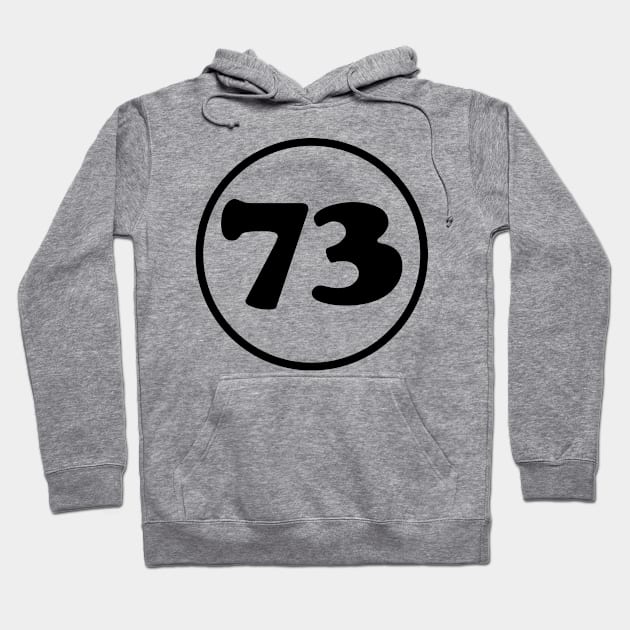 73 - The Best Number Hoodie by ScienceCorner